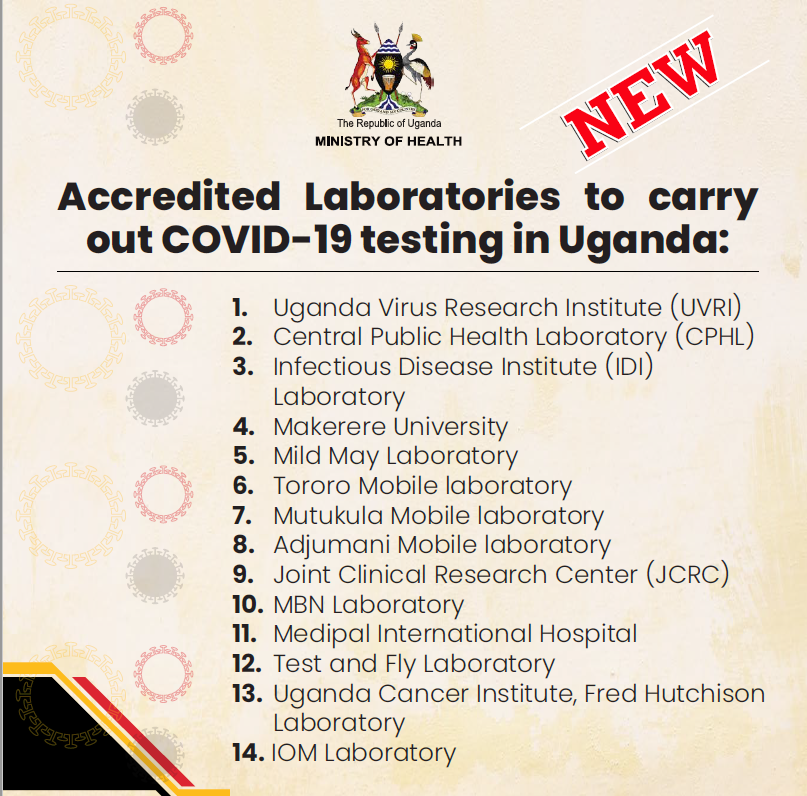 Do I need to do a COVID19 PCR Test to enter Uganda?